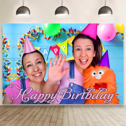 Ms Rachel Birthday Backdrop 3x5 ft – Happy Birthday Vinyl Banner | Toddler Party Photo Background